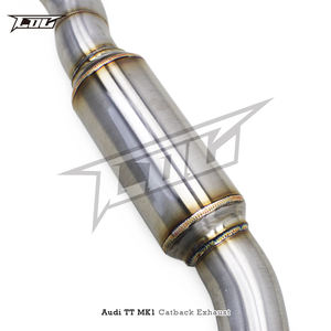 Catback D'échappement Pour <span class=keywords><strong>Audi</strong></span> <span class=keywords><strong>TT</strong></span> <span class=keywords><strong>MK1</strong></span> Type 8N 1.8T 1998-2006 Tuyau D'échappement En Acier Inoxydable Silencieux De Voiture D'échappement Système - Product Image 5