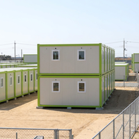TOPPRE Maison de conteneurs portable, bureau conteneur, maison préfabriquée 3 chambres avec salle de bain et cuisine
