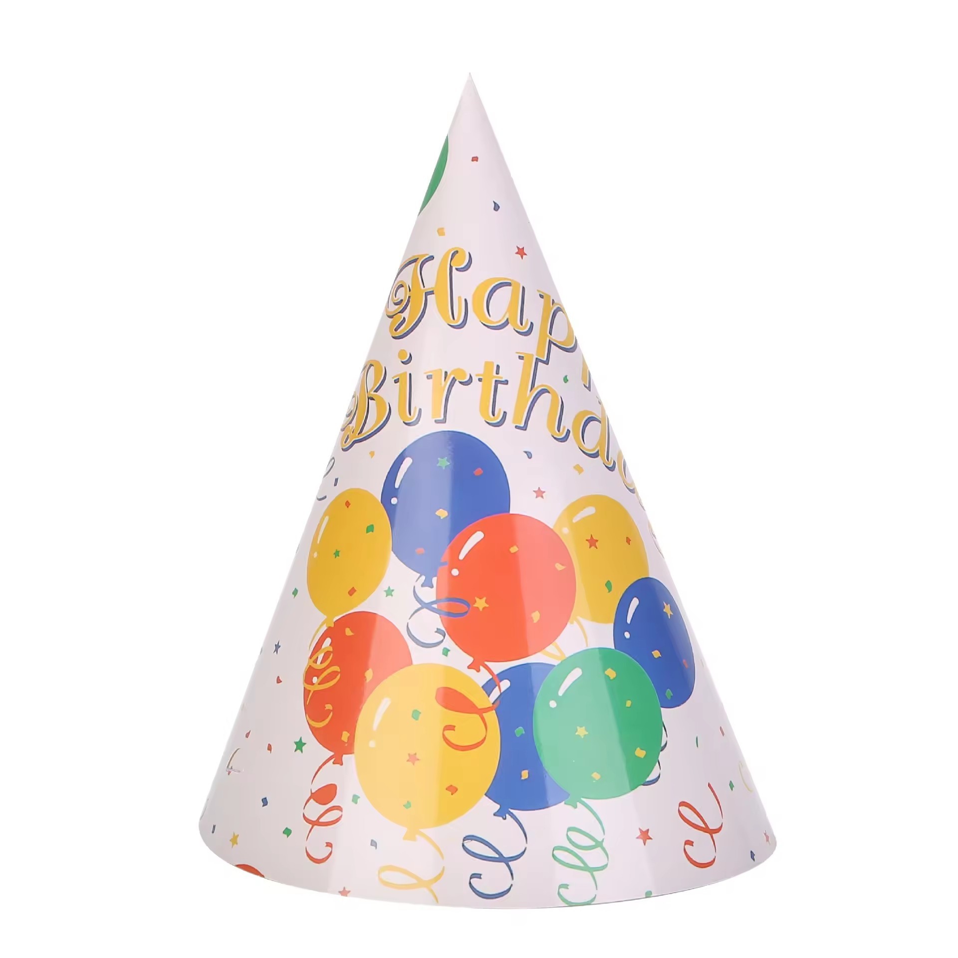 Chapeau en papier beige-6PCS
