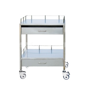 Medical Stainless Steel Instrument Trolley 650x550x900mm With Power Socket For Hospital Use - Product Image 3