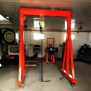 Goedkope Mini Kraan Laadkraan 2 Ton Vrijstaande Garage Mobiele Portaalkraan Elektrisch Gemotoriseerd - Product Image 3