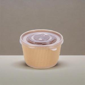 Bol à soupe en papier ondulé jetable personnalisé à prix abordable, de qualité alimentaire, isolé thermiquement, avec couvercle en PP - Product Image 5