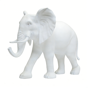 耐候性グラスファイバー樹脂製動物彫刻 象と野生動物モデル 屋内外で使用可能 カスタマイズ可能 - Product Image 1