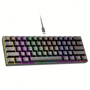 <span class=keywords><strong>Souris</strong></span> et <span class=keywords><strong>clavier</strong></span> optiques filaires et sans fil à rétroéclairage RVB compact à 61 touches USB-C pour consoles de jeu <span class=keywords><strong>PS4</strong></span> PS5 - Product Image 6