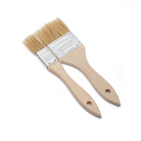Pinceau en bois à poils naturels Finition lisse pour vernis et peinture à l'huile