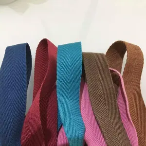 Hot-selling Colored Cotton Twill Tape in Rolls