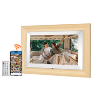 Marco de Fotos Digital de 7 Pulgadas con Pantalla Táctil HD WiFi, 32 GB de Almacenamiento, Rotación Automática, Compartir y Subir Fotos MP4 a través de una Aplicación Gratuita en la Nube, Sin Batería