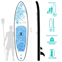 FUNWATER Dropshipping OEM Offres Spéciales 10'6 "sup Paddle Board sup Boards Stand up Paddle Board Sous Table De Surf