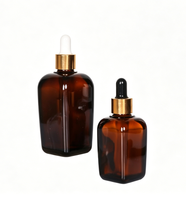 Flacons compte-gouttes carrés en verre pour cosmétiques, toutes tailles (10ml, 20ml, 30ml, 50ml, 100ml), stock en gros, marque personnalisée pour produits de beauté DIY