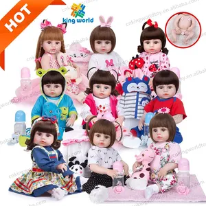 Hot Sale 100% Silicone Lifelike Soft Baby Pretty Girl Realistic Rubber Lifereborn Munecas Rebon Silicona-real Reborn Dolls