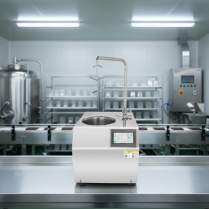 Machine à tempérer et à faire fondre le <span class=keywords><strong>chocolat</strong></span> automatique à 3 cuves, haute productivité, 5,5 L/7 L, sur roues, pour l'industrie agroalimentaire - Product Image 1