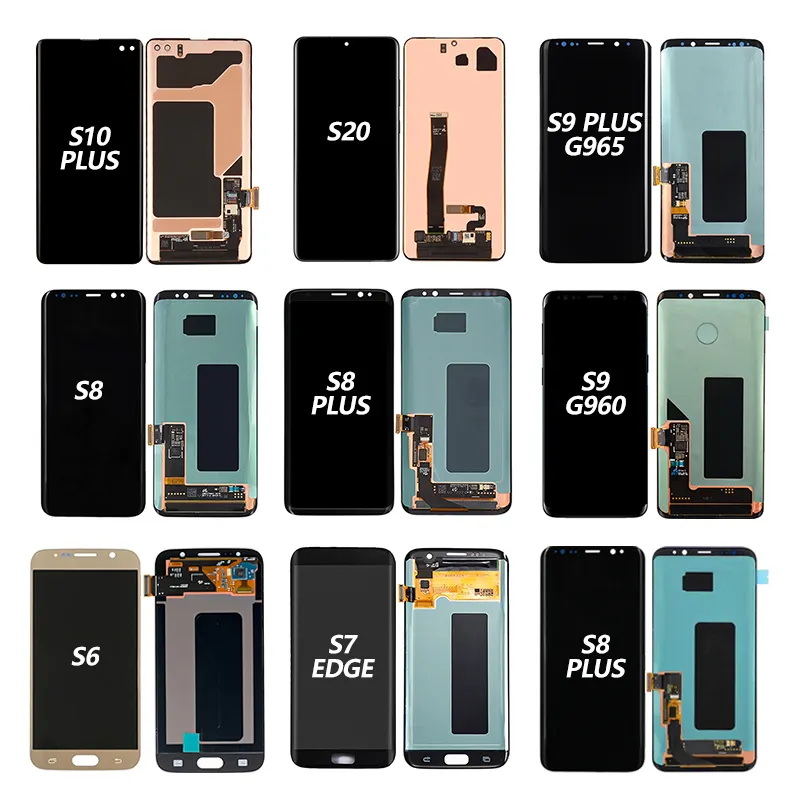 Mobile Phone Replacement Lcds For Samsung Galaxy g930 lcd Screen For Samsung Galaxy S6 S7 S8 S9 S10 Plus S7 edge S8 LCD Display