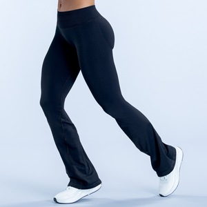 Leggings de yoga micro-évasés sans coutures, taille haute, effet ventre plat, rehaussement des hanches, extensibles, coupe cloche, pour <span class=keywords><strong>femme</strong></span>, pour la gym et la course - Product Image 5