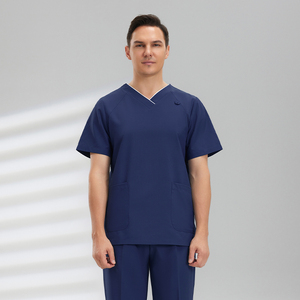 Tenue d'infirmière haut de gamme à manches courtes pour le lavage des mains, combinaison pour <span class=keywords><strong>clinique</strong></span> vétérinaire, blouse d'opération pour <span class=keywords><strong>clinique</strong></span> dentaire, uniforme de salon - Product Image 2