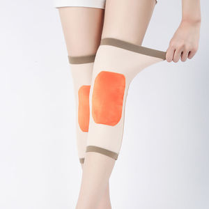 Rodilleras para el invierno con forro polar, soporte de rodilla unisex para deportes y protección contra el frío, gris, negro, camel - Product Image 1