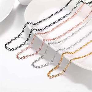 Chaîne en acier inoxydable plaqué or PVD de haute qualité, fin et brillant, type Rolo, pour fêtes et événements - Product Image 1