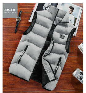 เสื้อแจ็คเก็ตพัฟเฟอร์ Mode Heren สำหรับฤดูหนาว ผ้าแคนวาส ระบายอากาศได้ดี สไตล์ลำลอง ใส่ได้ทั้งชายและหญิง คอจีน ปิดด้วยซิป ความหนาปกติ ไซส์ 8XL - Product Image 2