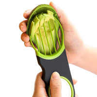 Vaatwasser Veilig Goede Grepen Avocado Cutter Schepje Pitter Green 3 In 1 Avocado Snijder