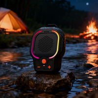 Mini haut-parleur magnétique portable à clipser, étanche IPX7, son riche 3W, appels mains libres, compagnon idéal pour les voyages et les activités sportives en extérieur