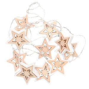 Estrella led - lumières douces en bois de 1,35 m, idéales pour la décoration. Conçues pour l'intérieur, elles apportent un ambiance chaleureuse. - Product Image 1