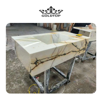 Panneaux muraux en marbre blanc veiné or CALACATTA PAONAZZO Goldtop OEM/ODM, crédence de cuisine, comptoirs, dalles et carreaux en marbre