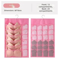 Sac de rangement mural en tissu non tissé pour sous-vêtements et chaussettes, pour vêtements et chaussures, design minimaliste multifonctionnel
