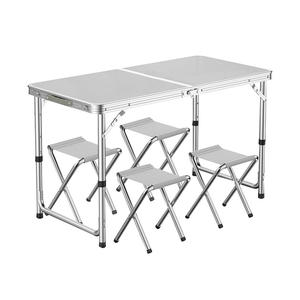 Mesa dobrável ajustável para cozinha, piquenique de alumínio leve para acampamento - Product Image 1