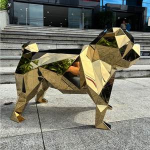 Décoration extérieure de jardin Grande taille en acier inoxydable noir Animal en métal Chien de taureau <span class=keywords><strong>anglais</strong></span> <span class=keywords><strong>Statue</strong></span> de <span class=keywords><strong>bouledogue</strong></span> britannique à vendre - Product Image 4