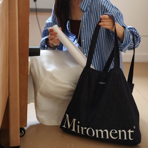 Sacs de plage de voyage personnalisés avec logo, 16 pouces, écologiques, en denim bleu vierge, sacs de transport réutilisables, sacs de courses pour l'extérieur - Product Image 3