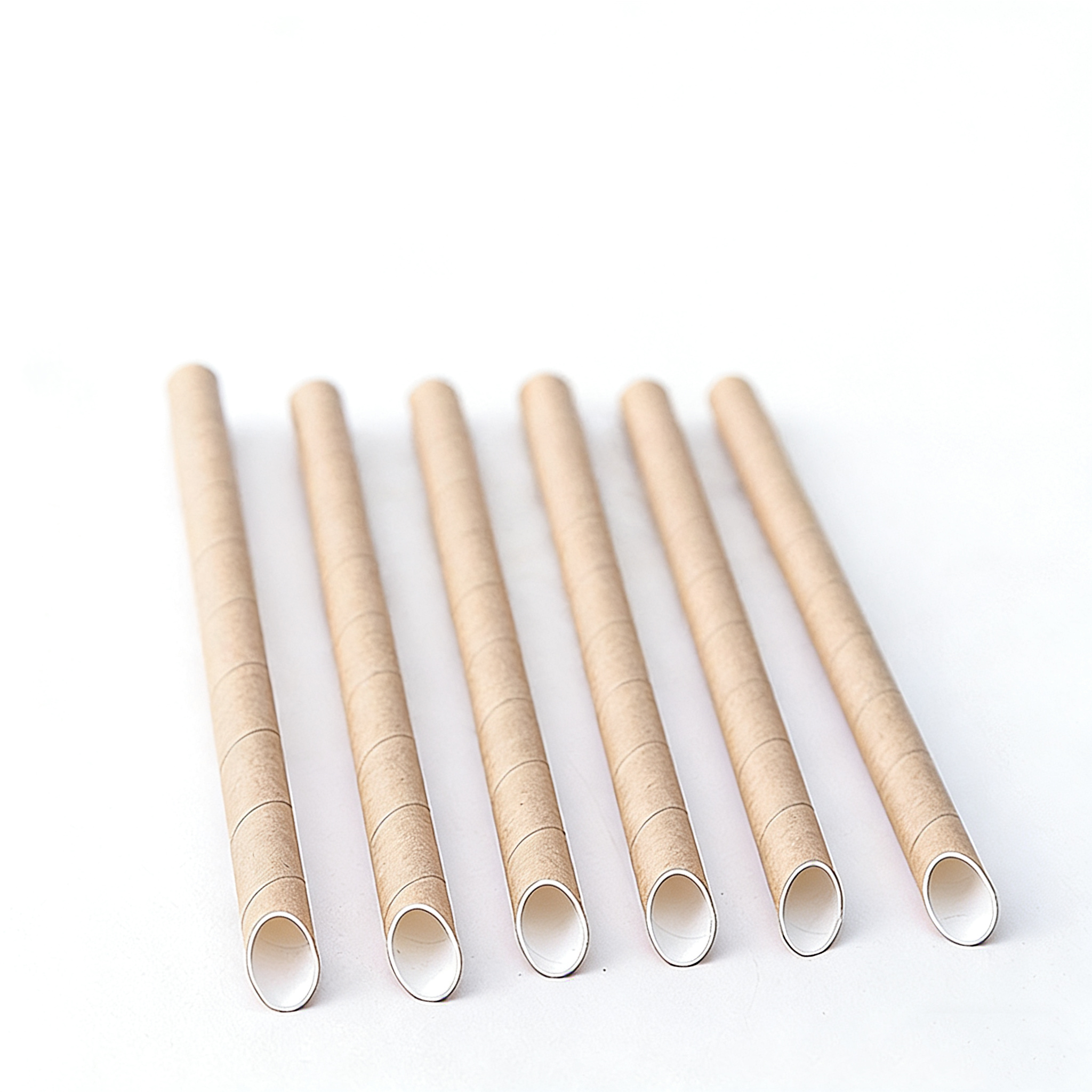 Factory Supply Individually Wrapped Paper Straws Eco Friendly Biodegradable Kraft for Restaurant