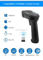 Vente en gros sans fil BT 2D Barcode Scanner Compact Handheld pour la gestion des stocks de bureau de détail DS5220BL