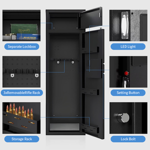Grand coffre-fort ignifuge pour armes à feu avec plusieurs méthodes de déverrouillage, <span class=keywords><strong>armoire</strong></span> de rangement pour armes à feu personnalisée OEM/ODM directement de l'usine chinoise pour les acheteurs B2B - Product Image 6