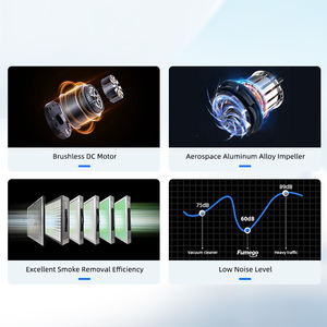 Fumego XL-500 450W forte aspirazione ad alta efficienza industria estrattore di fumi per il taglio al <span class=keywords><strong>Plasma</strong></span> macchina fumo e rimozione degli odori - Product Image 5
