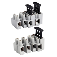 BELEKS Bornes de connecteur électrique sécurisé à 4 broches Borniers de câblage industriels réutilisables avec supports de fusible