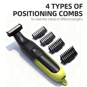 Afeitadora Eléctrica Profesional para Hombre, Máquina <span class=keywords><strong>de</strong></span> <span class=keywords><strong>Afeitar</strong></span> Portátil, Recortadora <span class=keywords><strong>de</strong></span> Barba Impermeable para Cuerpo y Zona del Bikini - Product Image 6