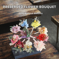 B-954 Buket Bunga Mini Awet, Buket Bunga Kering, Buket Tangan Kustom, Hadiah Dekorasi Boutonniere Pernikahan