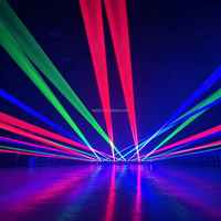 Barre de lumière laser mobile professionnelle à 6 têtes, projecteur laser RGB 3-en-1 avec son pour la location d'événements, de soirées, de clubs et de KTV