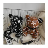 New Shoulder Bag Personalized Name Cute Plush Bear Handbag Girls