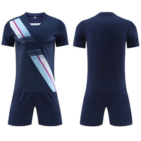 Maillot de football vierge personnalisable avec logo, 100 % polyester, léger, séchage rapide, respirant, uniforme de football imprimé par transfert thermique, nouveauté