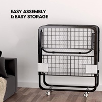 Lit pliable portatif de matelas de mousse de mémoire pour l'invité et le lit pliant d'économie d'espace pour le stockage facile