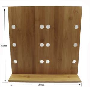 Organizador de gafas de bambú Premium, estante de cristal para gafas de sol ecológicas - Product Image 4