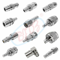 Adaptateur de connecteur coaxial RF à angle droit 90 degrés RP SMA/TNC/BNC/Type N, convertisseur mâle-femelle, connecteur QMA mâle-femelle