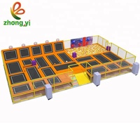 Equipo de juego suave para niños y adultos, trampolín rectangular para parque de atracciones, salto, gran Fitness, venta al por mayor