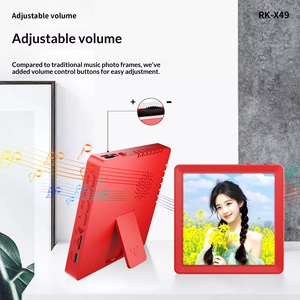 Cadres photo sans fil avec support de bureau, aimants, lecteur de disques, cadre musical électronique avec haut-parleur pour la lecture de <span class=keywords><strong>chansons</strong></span> - Product Image 5