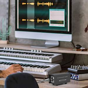 Interfaz de Audio USB de Estudio, Tarjeta de Sonido, Micrófono Dinámico con Activador de Grabación, Preamplificador, Kit de Amplificador de Ganancia <span class=keywords><strong>para</strong></span> <span class=keywords><strong>Shure</strong></span> SM7B - Product Image 5