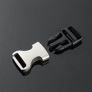 Hebilla de cierre automático de aleación de zinc de 20 mm de diámetro interior, plateada, ajustable, para correas de mochilas, cinturones, bolsos y cierres. - Product Image 3