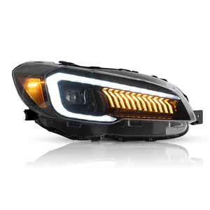 Volle LED-Scheinwerfer Scheinwerfer lampe 2015 2016-UP Mit sequentiellen und willkommenen Atem-DRL-Leuchten für Subaru Impreza WRX VA