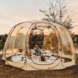 Роскошная наружная ПВХ купольная садовая навес палатки всплывающая прозрачная палатка всплывающая пузырьковая палатка