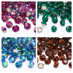 <span class=keywords><strong>QIYI</strong></span> - Piedras de Estrás Chaton Pointback K9 XIRIUS de Alta Calidad, Más de 200 Colores, Brillantes y Modernas, para Decoración de Ropa - Product Image 1