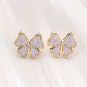 Pendientes de Mariposa de Acero Inoxidable Esmaltado Coloridos al por Mayor para Mujer, Joyería de Moda Minimalista de Acero de Titanio - Product Image 3